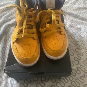 Yellow boys sneakers